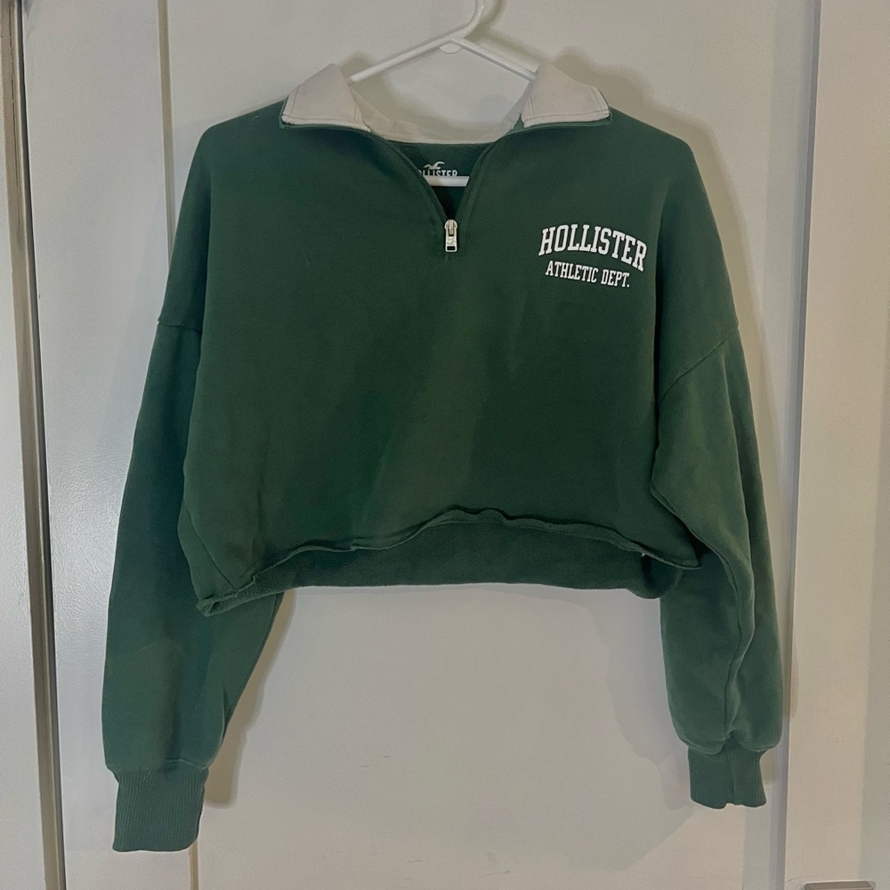 HOLLISTER Cropped Sweater Size  XS Green